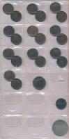Vegyes: 1942-1990. 10f (2x) + 1944-1947. 2f (21x) + 1950-1966. 2Ft (14x) + 1990. 5f + 20f érmetartó ...