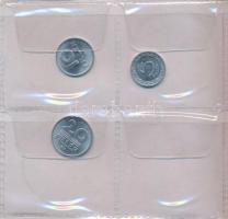 Vegyes: 1942-1990. 10f (2x) + 1944-1947. 2f (21x) + 1950-1966. 2Ft (14x) + 1990. 5f + 20f érmetartó ...