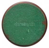 1991. "II. János Pál pápa Magyarországon 1991.VIII.20." Cu lemezérem (63mm) fatalpon (83mm...