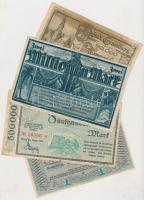 Német Birodalom / Weimari Köztársaság 1917-1923. 10db klf szükségpénz T:vegyes German Empire / Weimar Republic 1917-1923. 10pcs of diff necessity notes C:mixed