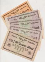 Németország / Weimari Köztársaság / Birodalmi Vasút 1923. 15db-os szükségpénz tétel T:vegyes Germany / Weimar Republic / Deutsche Reichsbahn 1923. 15pcs of necessity notes C:mixed