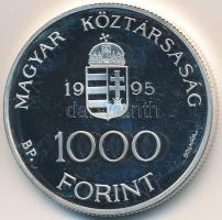 1995. 1000Ft Ag "Integráció az EU-ba-ECU" T:PP ujjlenyomat,felületi karc