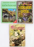 Vegyes kertészet-mezőgazdasági könyv tétel, összesen 3 kötet.