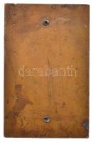 1948. "A legnehezebb időben végzett jó munkáért 1945-1948" Br plakett (84x54mm) T:2,2- ph