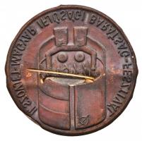 1977. "II. Szovjet-Magyar Ifjúsági Barátság Fesztivál" Br jelvény (52mm) T:2- hajlott