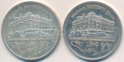 1992. 200Ft Ag "MNB" (2x) T:2,2-