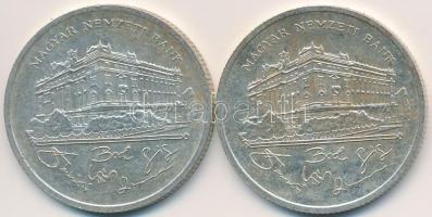 1992. 200Ft Ag "MNB" (2x) T:2,2-