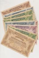 1946. 10db-os vegyes magyar adópengő bankjegy tétel T:vegyes