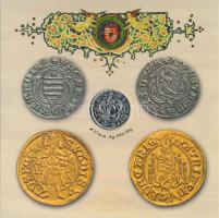 2008. 1Ft-100Ft 7klf db + Mátyás denár Ag fantáziaverete "Reneszánsz emlékév" dísztokos szettben T:BU