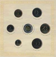 2008. 1Ft-100Ft 7klf db + Mátyás denár Ag fantáziaverete "Reneszánsz emlékév" dísztokos sz...