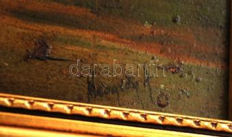 Neogrády jelzéssel: Tanya. Olaj, farost, keretben, 18×23 cm