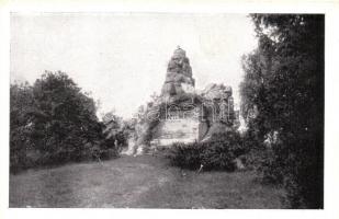 Gödöllő, Erzsébet királyné park, Sziklacsoport; Kalántai photo, Storcz B. Mátyás dohánynagyárus kiadása