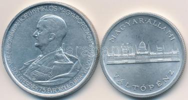 1943. 5P Al "Horthy Miklós születésének 75. évfordulója" + 1945. 5P Al "Parlament" T:1-,2