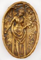 KI jelzéssel erotikus bronzhamutál, 15x10cm