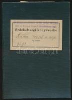 1940. Pestszentlőrinci Hitelszövetkezet érdekeltségi könyvecske befizetési nyugtákkal.