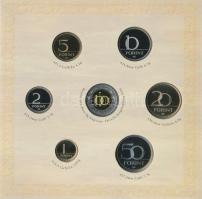 2008. 1Ft-100Ft 7klf db + Mátyás denár Ag fantáziaverete "Reneszánsz emlékév" dísztokos sz...