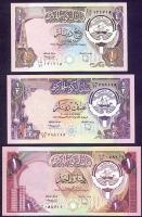 Kuvait 1968-91. 1/4D-20D teljes sor, 6db bankjegy T:I