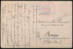 1918 Képeslap / Postcard M.KIR... HADOSZTÁLY KIKÉPZŐ CSOPORT PARANCSNOKSÁG + FP 579