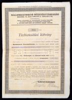 1924-26 Malombiztosító Rt.-nél és a Royal Exchange Assurance Corporation-nél kötött tűzbiztosítási k...