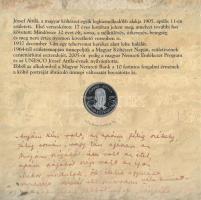 2005. 1Ft-100Ft 7klf db-os forgalmi sor + 10Ft "József Attila" dísztokos szettben T:PP