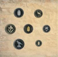 2005. 1Ft-100Ft 7klf db-os forgalmi sor + 10Ft "József Attila" dísztokos szettben T:PP