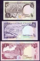 Kuvait 1968-91. 1/4D-20D teljes sor, 6db bankjegy T:I