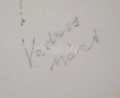 Vedres ill., Beck jelzéssel: Női aktok, grafikák, papír, 2db, 24x14cm, 26x20cm