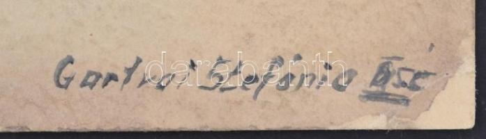 Gartvai jelzéssel: Őzek, akvarell, karton, 24x33cm