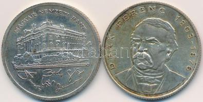 1992. 200Ft Ag "MNB" + 1994. 200Ft Ag "Deák" T:2,2-