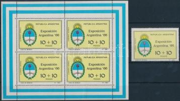 Nemzeti Bélyegkiállítás bélyeg + kisív, National Stamp Exhibition stamp + mini sheet