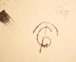 Molnár C. Pál (1894-1981): Ébredés, ofszet-karton, 30×21 cm