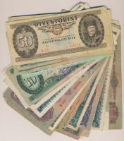 30db-os vegyes magyar pengő és forint bankjegy tétel T:vegyes