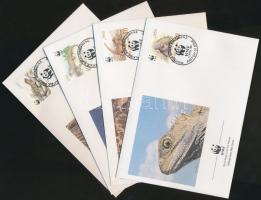 WWF Reptiles set + 4 FDC WWF: Hüllők sor + 4 FDC