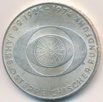 Ausztria 1974. 50Sch Ag "50 éves az osztrák rádió" T:2,2- kis ph.  Austria 1974. 50 Schilling Ag "50th Anniversary - Austrian Broadcasting" C:XF,VF small edge error