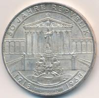 Ausztria 1968. 50Sch Ag "50 éves a Köztársaság" T:2  Austria 1968. 50 Schilling Ag "50th Anniversary of the Republic" C:XF