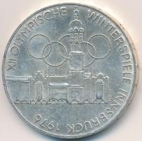 Ausztria 1976. 100Sch Ag "Innsbruck - XII. Téli olimpia / Épületek és olimpiai logó" T:2  Austria 1976. 100 Schilling Ag "Winter Olympics Innsbruck / Buildings and Olympic logo" C:XF