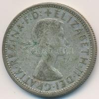 Ausztrália 1956. 1Fl Ag "II. Erzsébet" T:3 patina Australia 1956. 1 Florin Ag "Elizabeth II" C:F patina