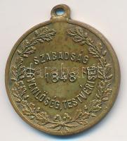 1895. "Újpesti Függetlenségi Kör" Cu medál (19,5mm) T:2