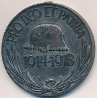 1929. "Magyar Háborús Emlékérem kardokkal, sisakkal" hadifém kitüntetés mellszalag nélkül ...