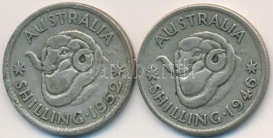 Ausztrália 1946-1952. 1Sh Ag (2x) "VI. György" T:3 patina, ü.
Australia 1946-1952. 1 Shil...