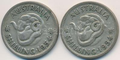Ausztrália 1954. 1Sh Ag (2x) "II. Erzsébet" T:3 ü.
Australia 1954. 1 Shilling Ag (2x) &qu...