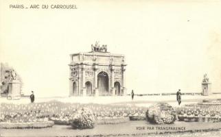 Paris, 'Arc du Carrousel' / Carrousel triumphal arch; Breveté S.G.D.G., hold to light (non PC)