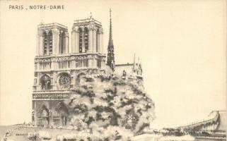 Paris, Notre Dame, Breveté S.G.D.G., hold to light (non PC)