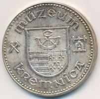 Szlovákia DN "Körmöcbányai Múzeum" ezüstözött fém múzeumi zseton (27mm) T:2 oxidáció, ph. Slovakia ND "Museum of Kremnica" silver plated metal token (27mm) C:XF oxidation, edge error