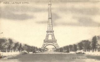 Paris, 'La Tour Eiffel' / Eiffel Tower; Breveté S.G.D.G., hold to light (non PC) (Rb)