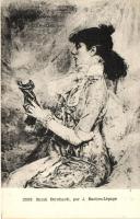 1879 Portrait of Sarah Bernhardt; Collections dArt et dHistoire E. S. Paris s: Bastien Lepage