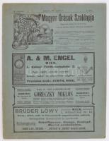 1907 a Magyar Órások Szaklapja 9. évf. 8. lapszáma, benne számos érdekességgel