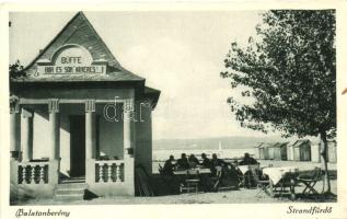 Balatonberény, Strandfürdő, bor- és sörkimérés