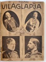 1917-1918 a Tolnai világlapja 17-18. évfolyamának lapszámai egy kötetbe kötve, vászonkötésben, jó állapotban