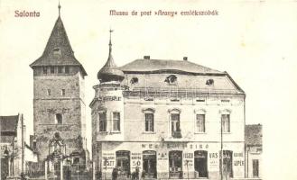 Nagyszalonta, Salonta; Arany emlékszoba, Wessely és Bíró kereskedése. Döme Károly könyvkereskedéséből / Muzeu de poet Arany emlékszobák / museum and shops